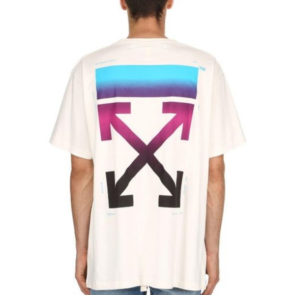 gradient tee off white